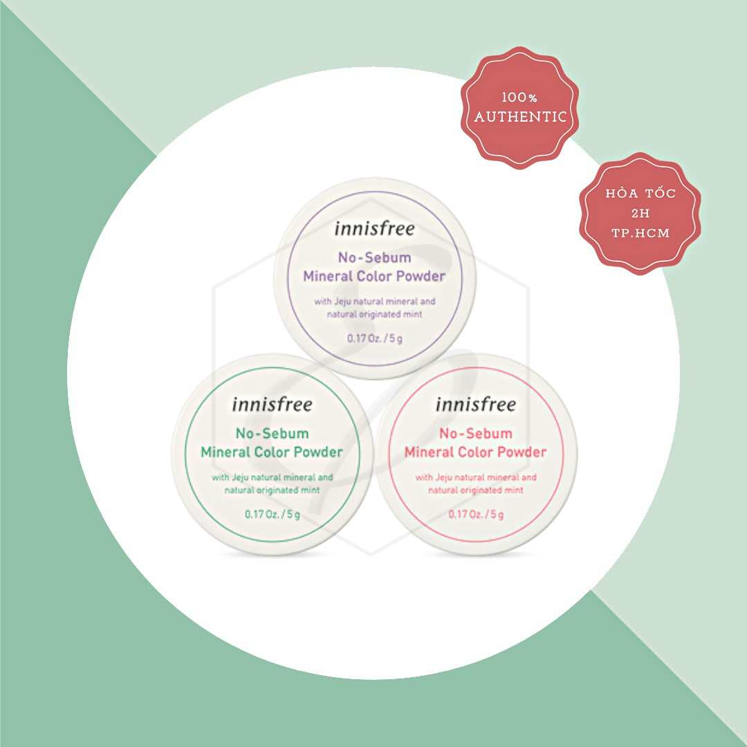 Phấn Phủ Bột Innisfree No-Sebum Mineral Color Powder - 5g